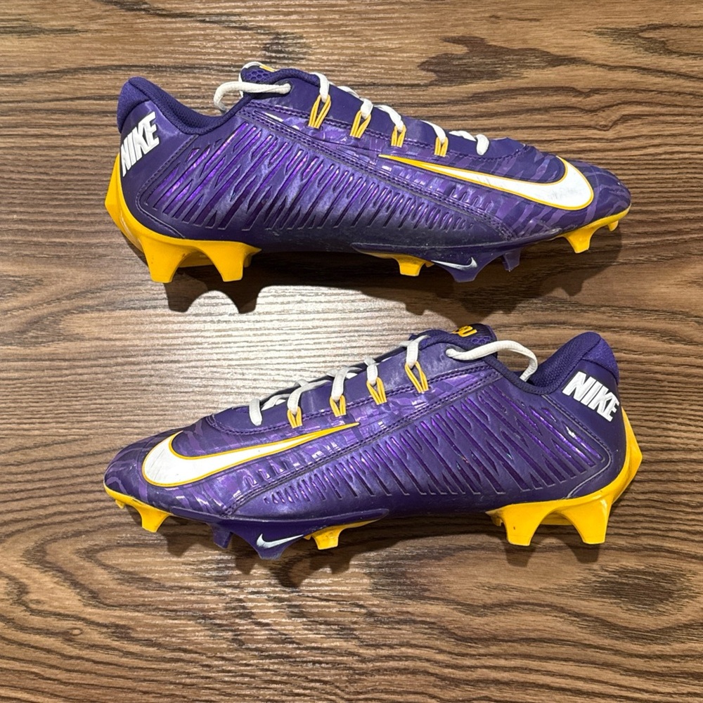Size 11 Nike Vapor Edge 360 VC Carbon LSU Tigers PE Football Cleats - SAMPLE
